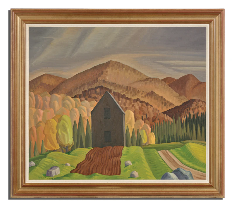 Carl Fellman Schaefer, Near Cranberry Lake, Haliburton (Hills, Haliburton), 1933, oil on canvas - view 2
