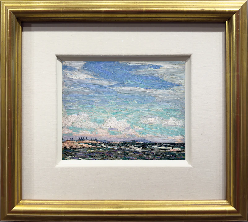 Tom Thomson, Giant's Tomb, Georgian Bay, Summer 1914, oil on composite wood-pulp board - view 2