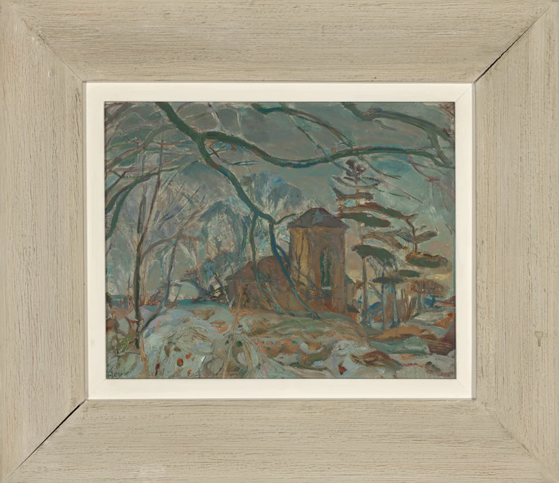 Frederick Horsman Varley, Winter Afternoon, Doon, oil on board - view 2