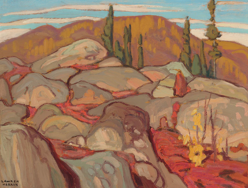 Lawren Stewart Harris, In From North Shore of Lake Superior, 1921, oil on wood