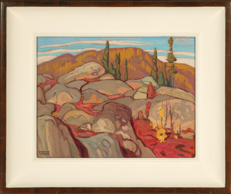 Lawren Stewart Harris, In From North Shore of Lake Superior, 1921, oil on wood - view 2