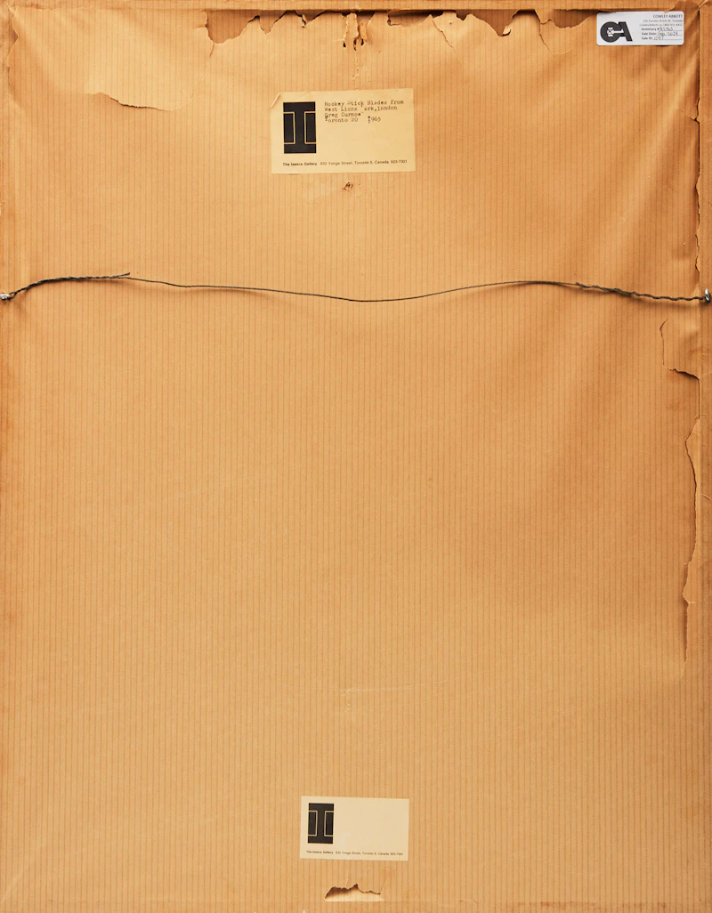 Gregory Richard Curnoe, Hockey Stick Blades From West Lion Park, London (from the “Toronto 20 Portfolio”), 1965, mixed media print - view 3
