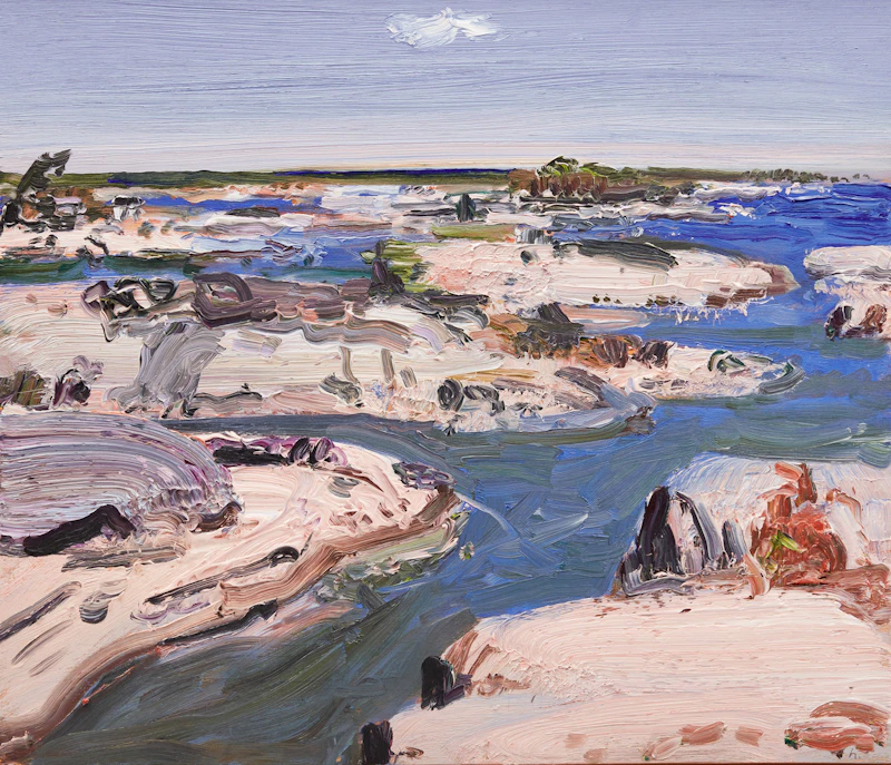 John Hartman, Outer Islands at Key Harbour, oil on board