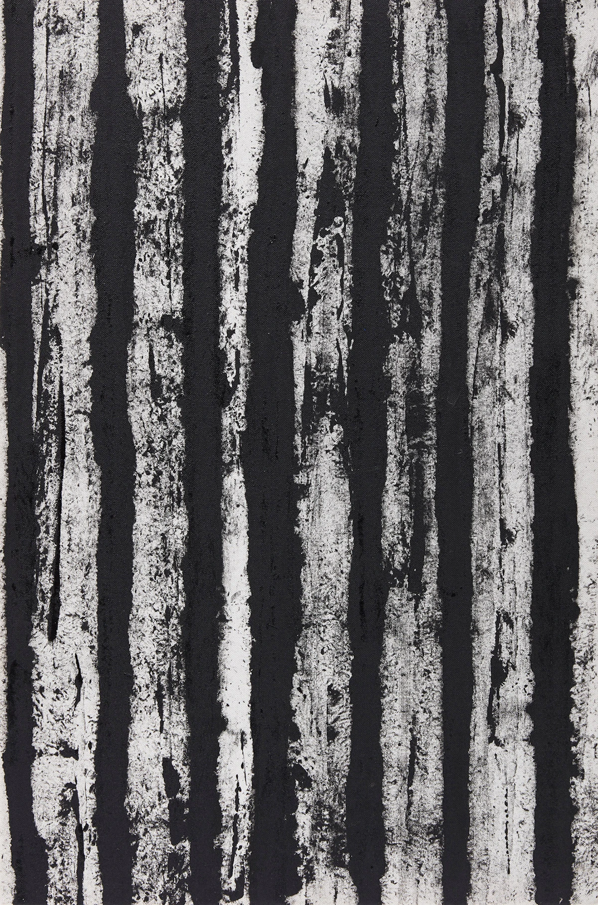 Gerald Ferguson, Fences and Posts for Dennis, oil on canvas, 2005