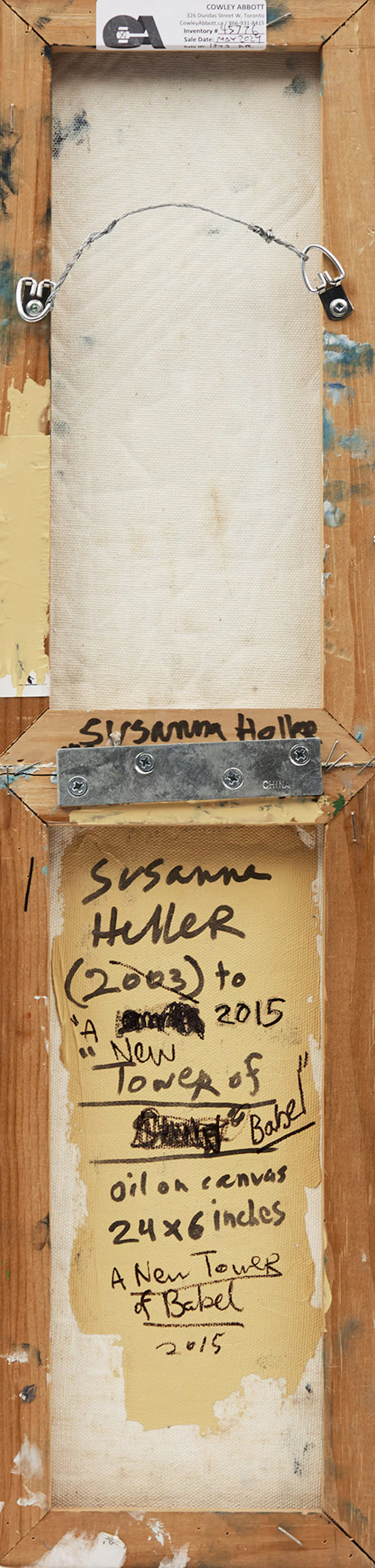 Susanna Heller, A New Tower of Babel, oil on canvas (diptych), 2015 - view 2