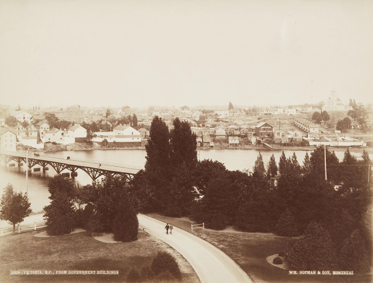 William McFarlane Notman, Victoria, B.C., From Government Buildings, 1887, photograph