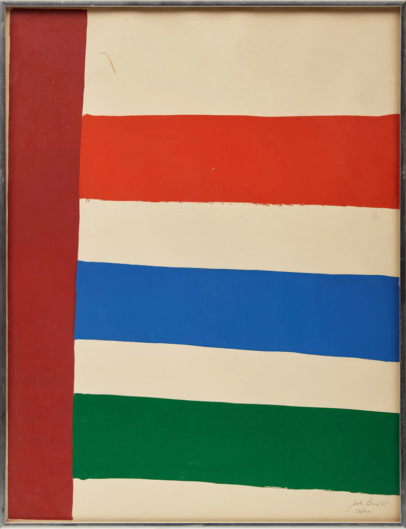 Jack Hamilton Bush, Stripes to the Right, serigraph, 1965 - view 2