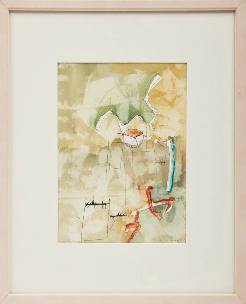 Gérard Tremblay, Untitled (Abstraction), three watercolours - view 2