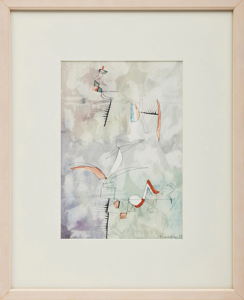 Gérard Tremblay, Untitled (Abstraction), three watercolours - view 8