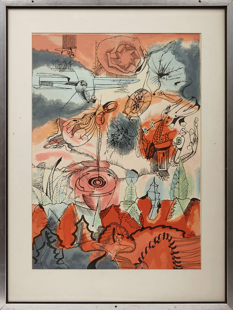 Alfred Pellan, Fées d'eau, serigraph - view 2