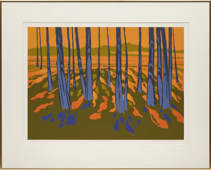 Barbara Howard, Ash Grove, colour serigraph, 1981 - view 2
