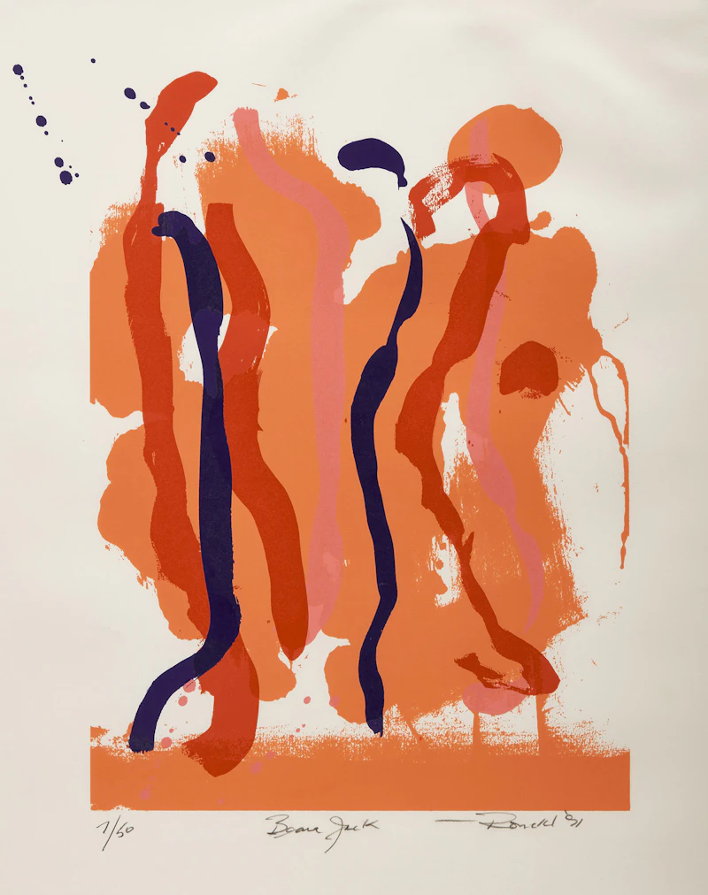 William Ronald, Beau Jack, colour serigraph