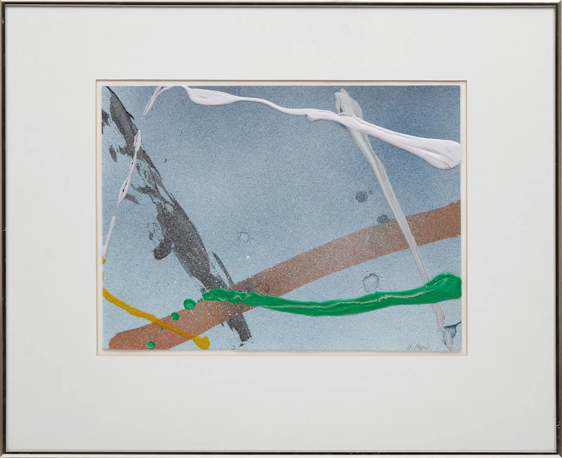 Harold Elmer Feist, Two Untitled Abstractions, two acrylics on paper - view 2