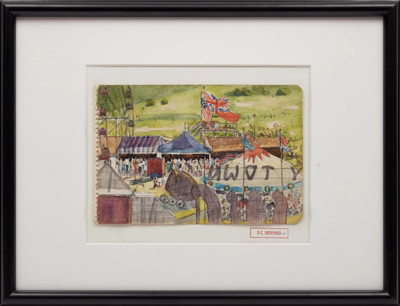 Peter Clapham Sheppard, Sketch of “Fair for Britain”, watercolour and graphite on paper - view 2