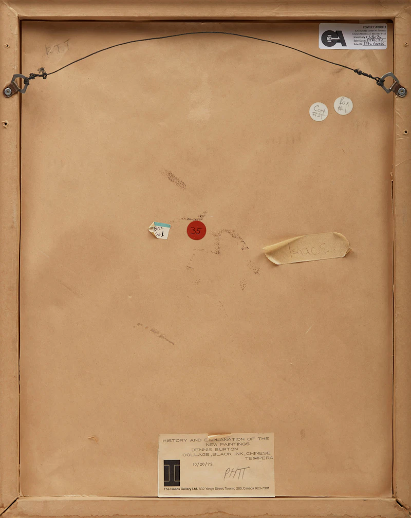 Dennis Eugene Norman Burton, History and Explanation of the New Paintings, collage, 1972 - view 3