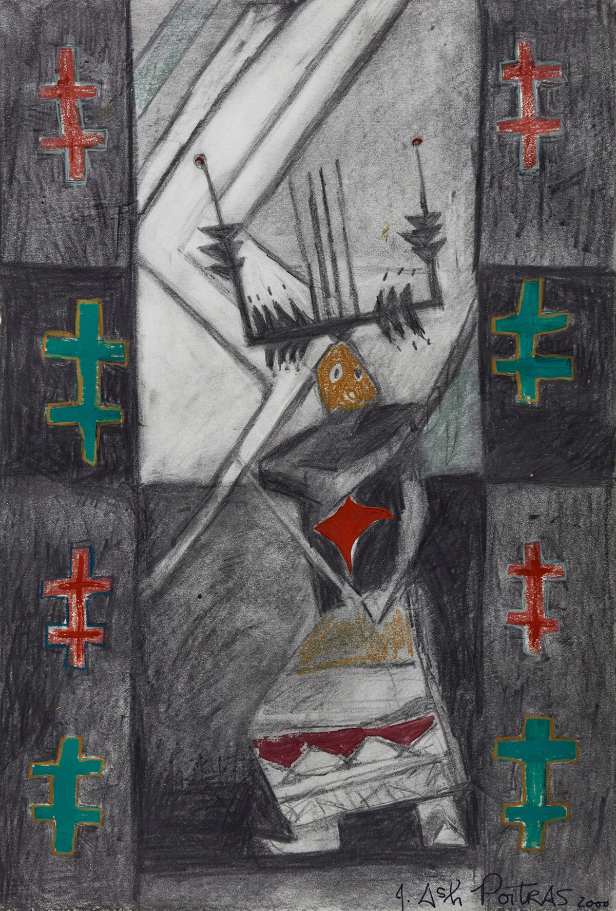 Jane Ash Poitras, Untitled, mixed media, 2000