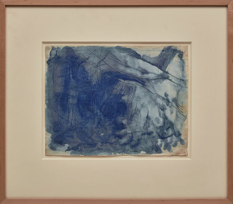 Jean-Paul Mousseau, Sans titre, ink and wash on cream paper, 1946 - view 2