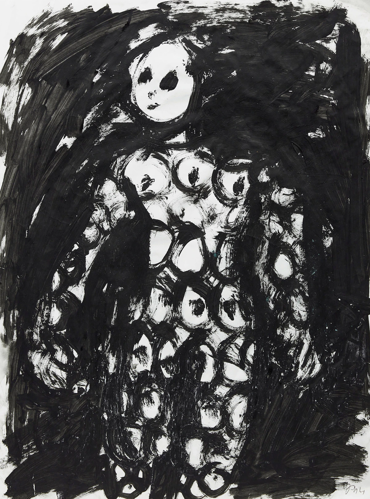 John Scott, Figure, ink, 1994