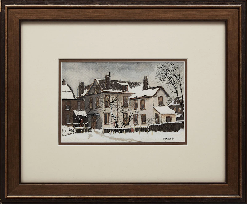 Albert Jacques Franck, Behind Huron Street, watercolour, 1964 - view 2