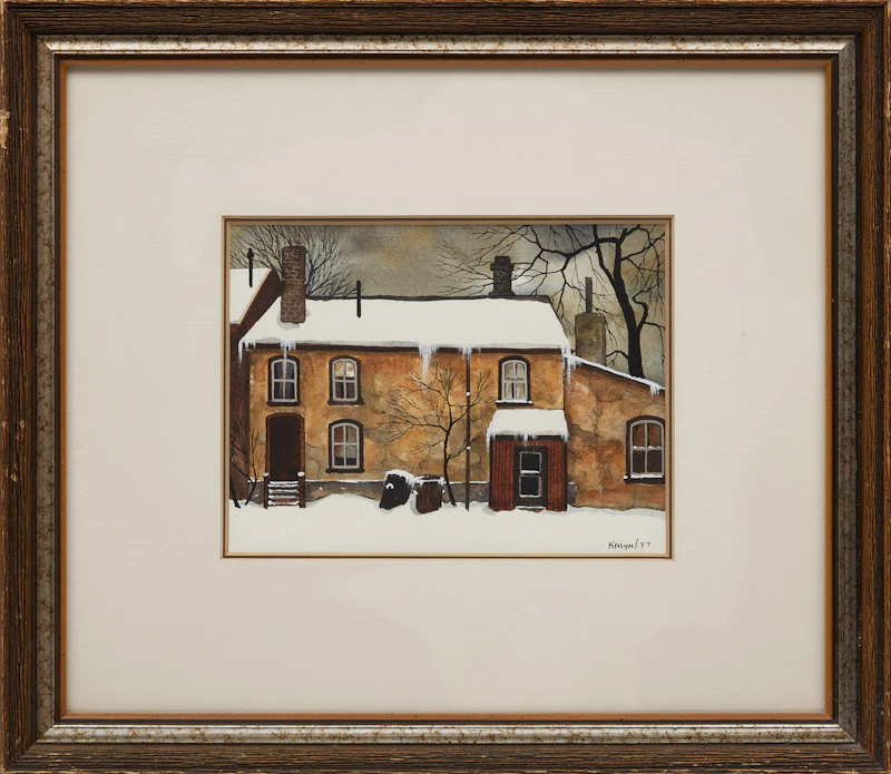 John Kasyn, Off Oak Street, watercolour, 1977 - view 2
