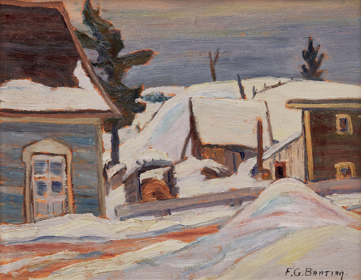 Frederick Grant Banting, St. Tite Des Caps, Quebec, oil on board, 1937