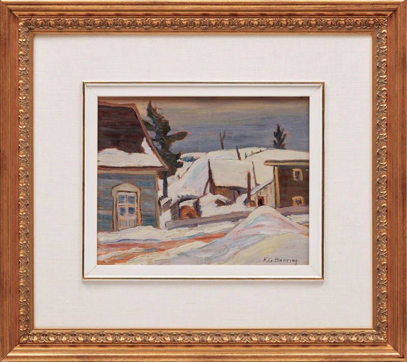 Frederick Grant Banting, St. Tite Des Caps, Quebec, oil on board, 1937 - view 2