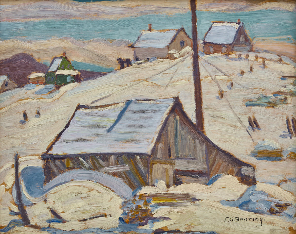 Frederick Grant Banting, The Saw Mill, St. Tite des Caps , oil on board, 1937