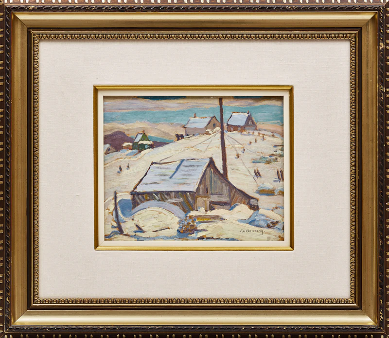 Frederick Grant Banting, The Saw Mill, St. Tite des Caps , oil on board, 1937 - view 2