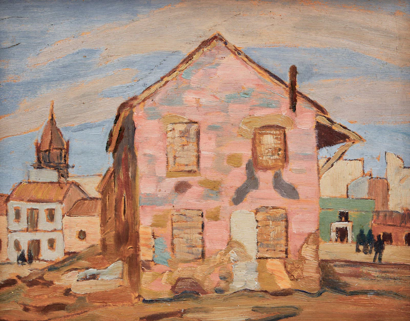 Pink House in Landscape (Spain) by Frederick Grant Banting