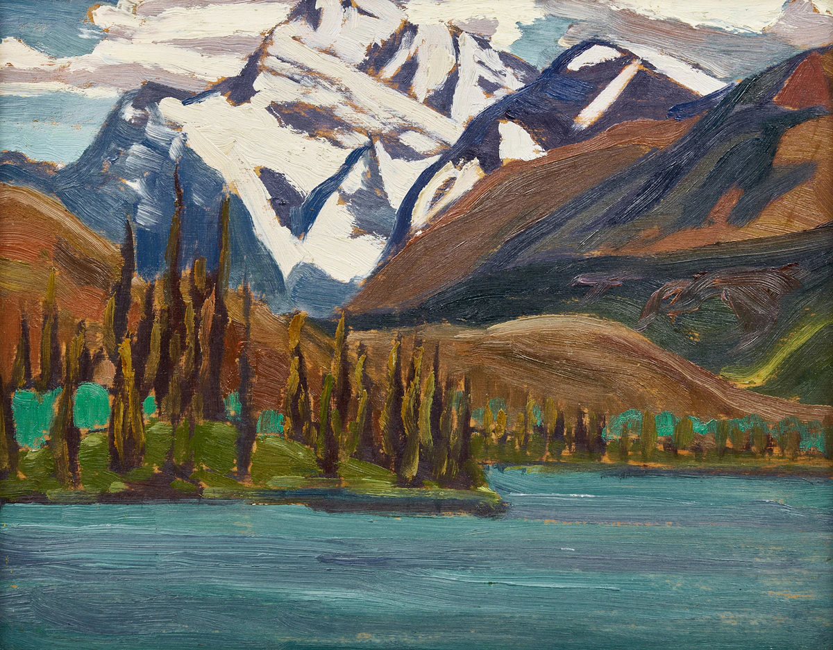 Frederick Grant Banting, Lake Louise, oil on board