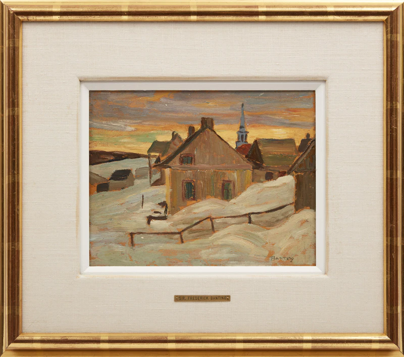 Frederick Grant Banting, Sunset, Ste. Fidèle, Quebec, 1930, oil on board - view 2