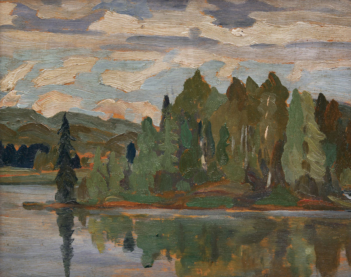 Frederick Grant Banting, Madawaska River, Combermere, oil on panel, 1939