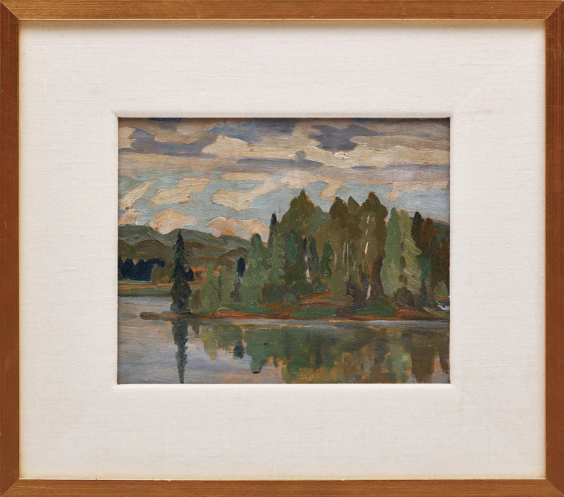 Frederick Grant Banting, Madawaska River, Combermere, oil on panel, 1939 - view 2