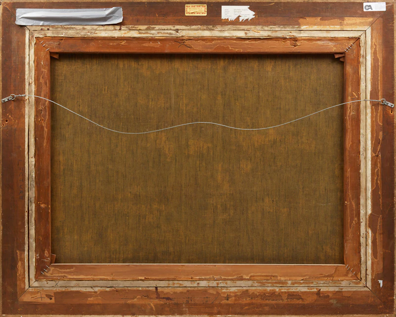 Georges Delfosse, Cabinet de lecture paroissial, oil on canvas - view 3