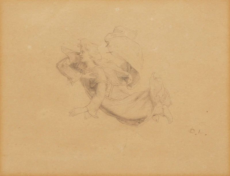Ozias Leduc, L’Enfant de choeur; Ange; Étude de plusieurs visage, three pencil drawings - view 7