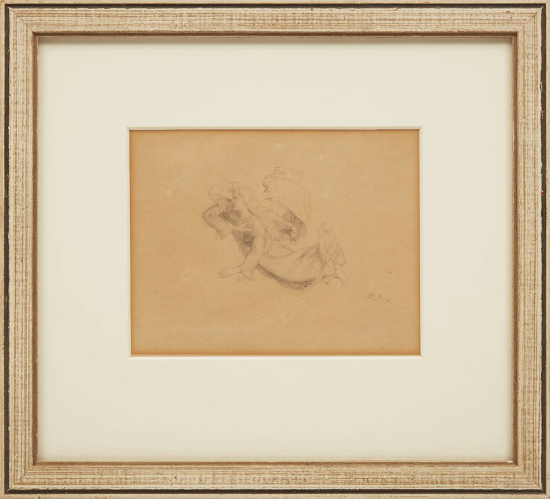 Ozias Leduc, L’Enfant de choeur; Ange; Étude de plusieurs visage, three pencil drawings - view 8