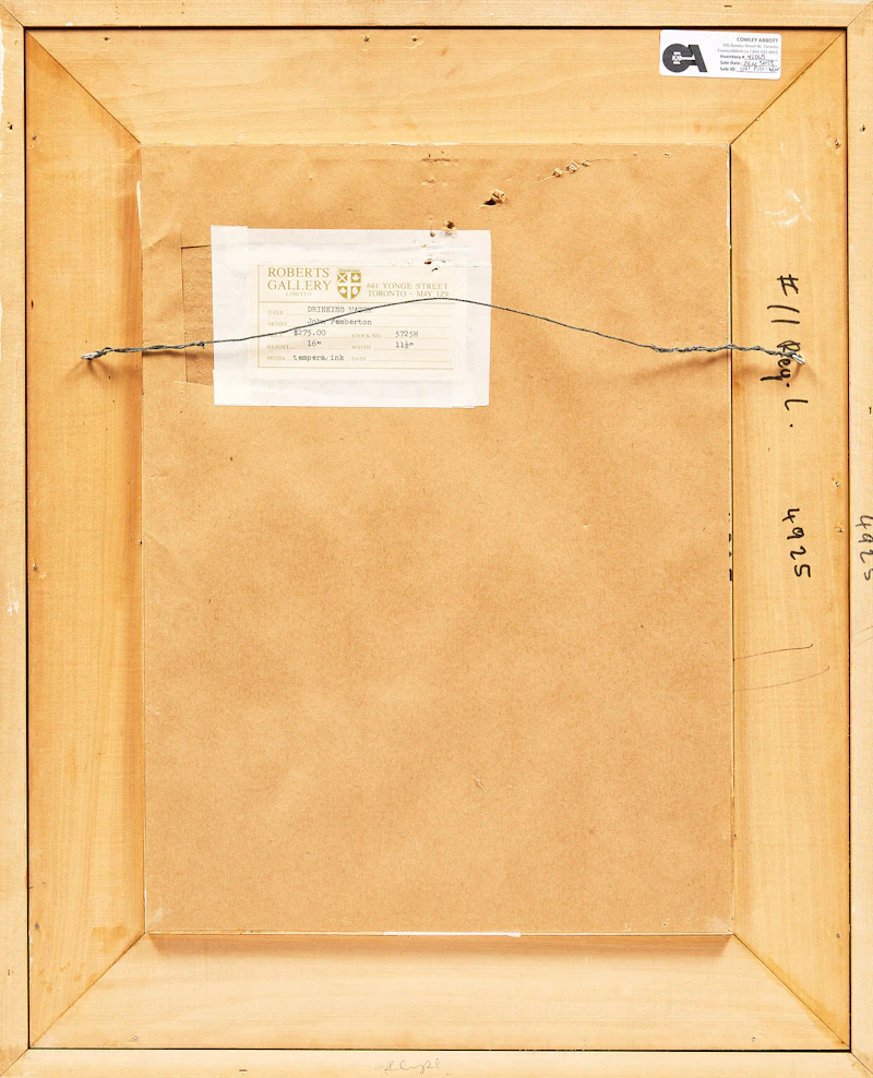 John Pemberton, Drinking Water, ink on tempera, 1975 - view 3