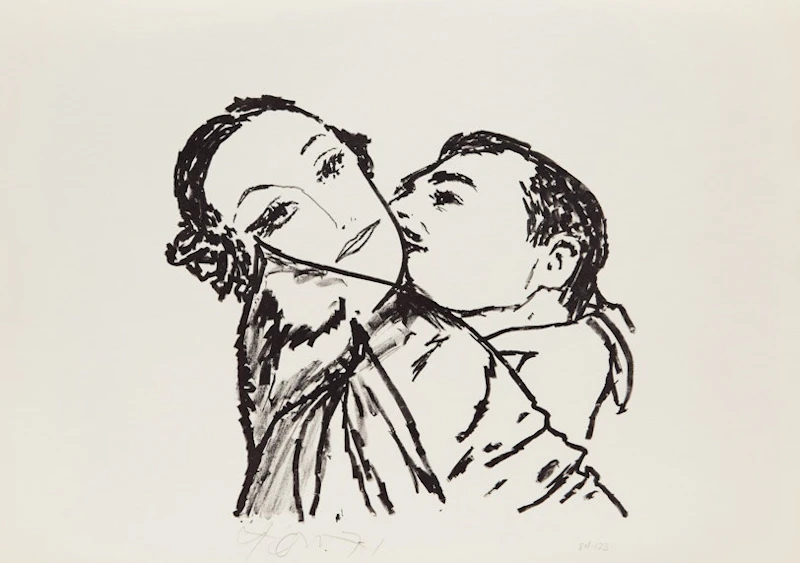 Clark Gable and Joan Crawford by Harold Barling Town