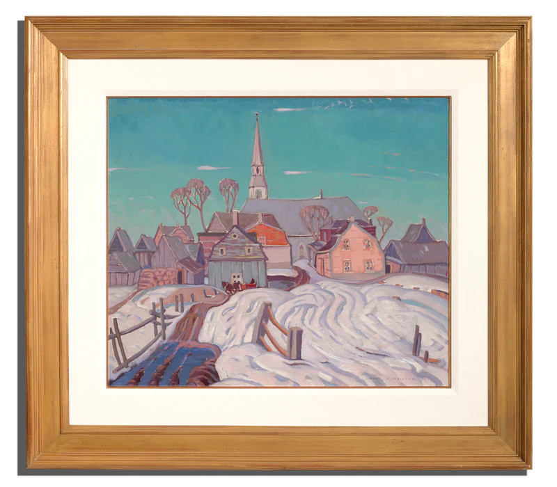 Albert Henry Robinson, Les Éboulements en haut, oil on canvas, circa 1924 - view 2