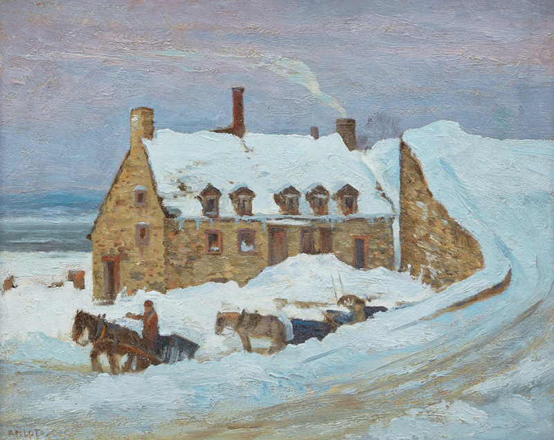 Robert Wakeham Pilot, Quebec Winter, oil on canvas, 1925 - view 1