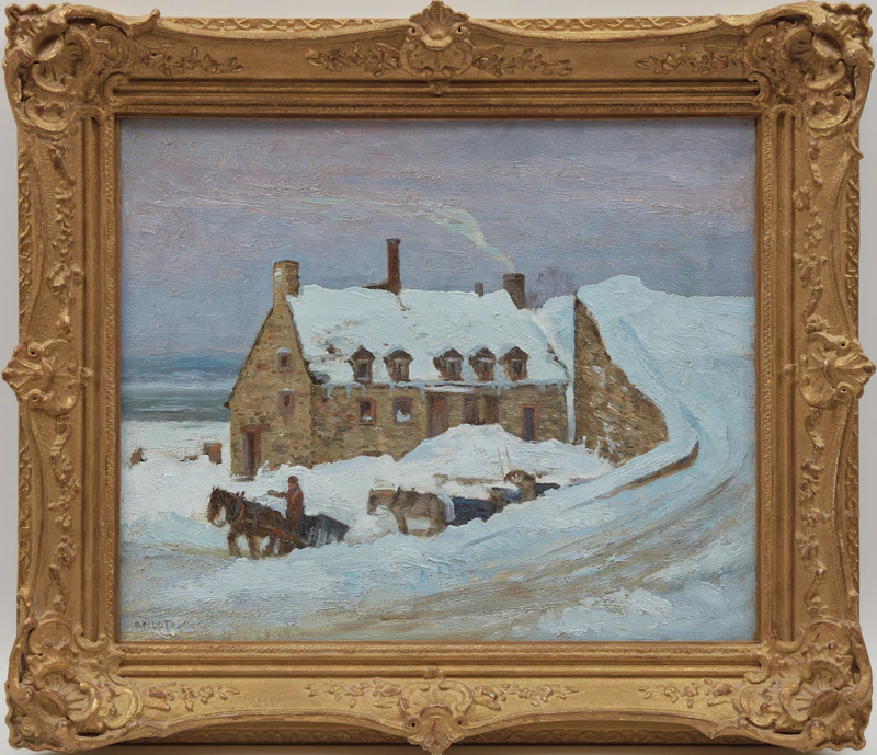 Robert Wakeham Pilot, Quebec Winter, oil on canvas, 1925 - view 2