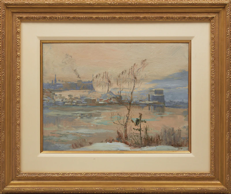Maurice Galbraith Cullen, View of Quebec from Lévis, oil on canvas, 1904 - view 2