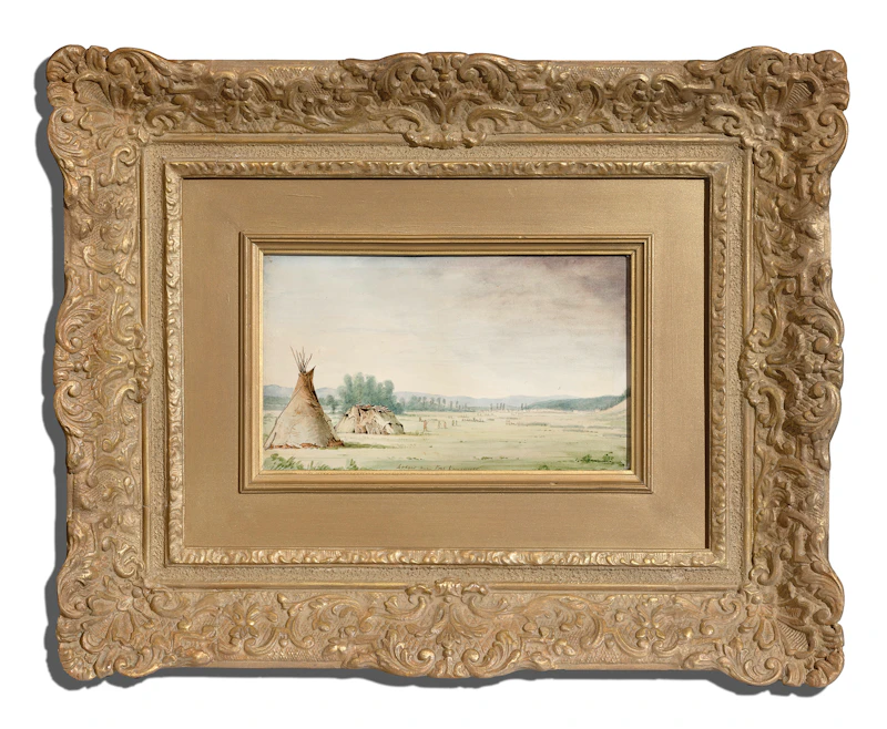 Paul Kane, Lodges Near Fort Vancouver, 1847, watercolour, circa 1847 - view 2