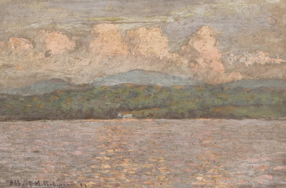 Albert Henry Robinson, Green and Gold, oil on canvas, 1909