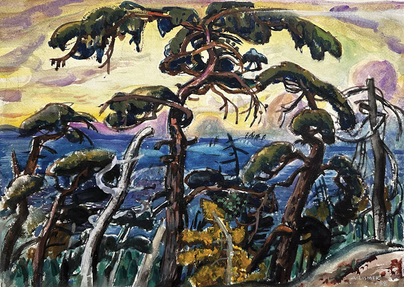 Arthur Lismer, Georgian Bay, watercolour on paper