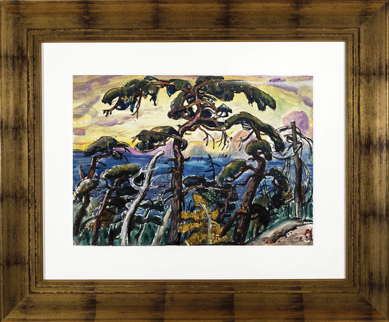 Arthur Lismer, Georgian Bay, watercolour on paper, 1938 - view 2