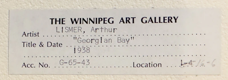 Arthur Lismer, Georgian Bay, watercolour on paper, 1938 - view 4