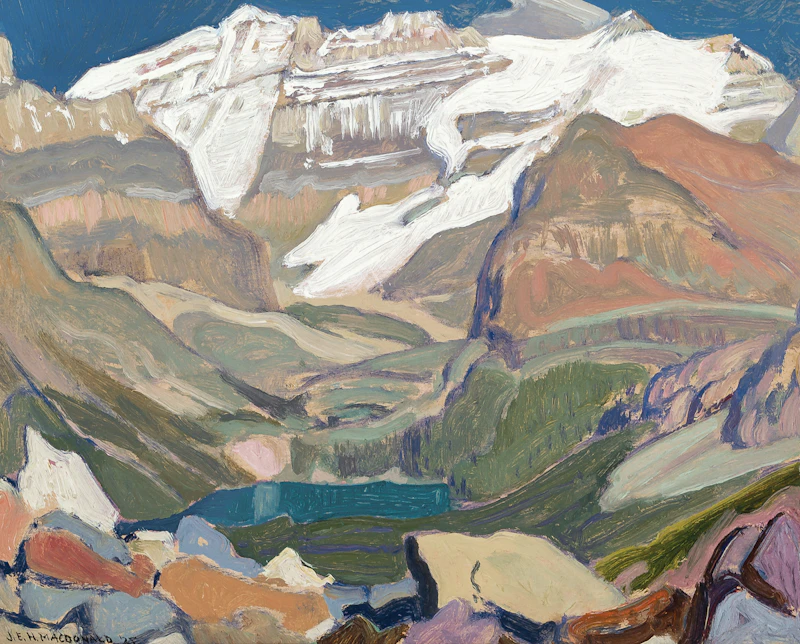 James Edward Hervey MacDonald, Lake O’Hara, oil on board, 1925 - view 1