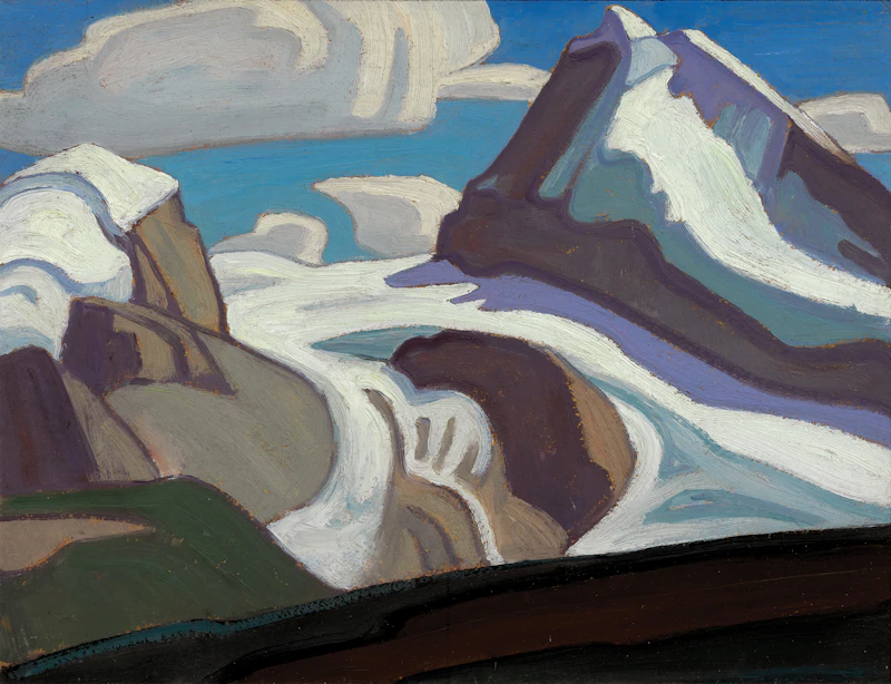 Lawren Stewart Harris, Coronet Mountain, Brazeau Glacier, 1924, oil on panel