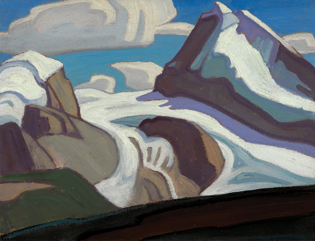 Lawren Stewart Harris, Coronet Mountain, Brazeau Glacier, 1924, oil on panel, circa 1924